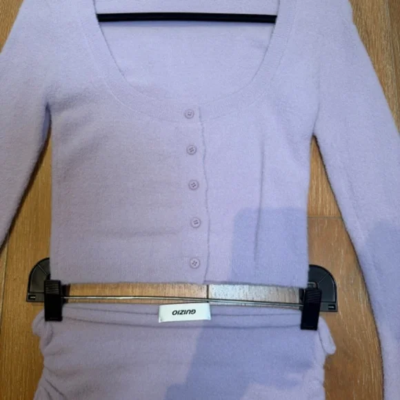 Danielle Guizio Lavender sweater skirt set NWOT - Picture 7 of 10